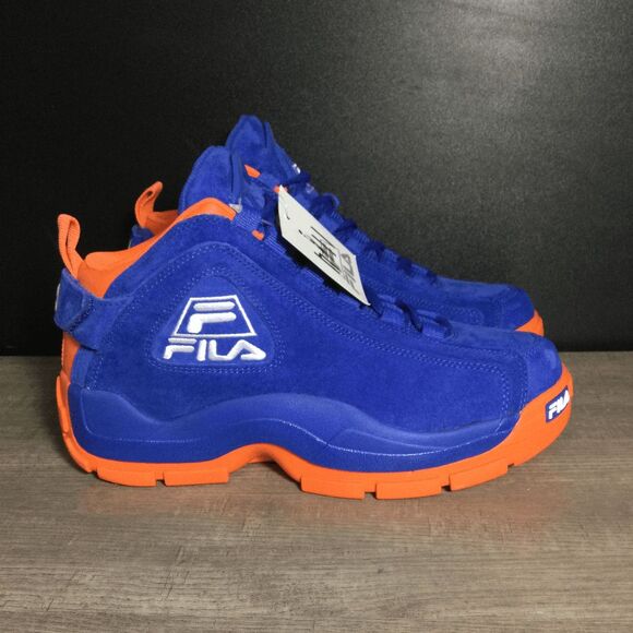 RARE Fila Grant Hill 2 Knicks Suede Blue Orange Unreleased 1BM01798-423 Men's 8 - Picture 1 of 7